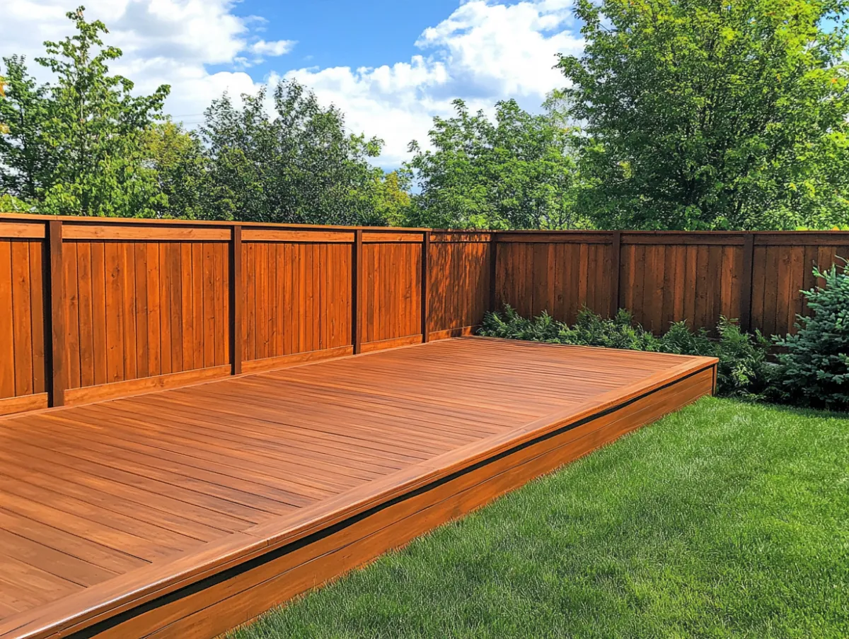 Fence and Deck Staining for a home in Medford, Oregon